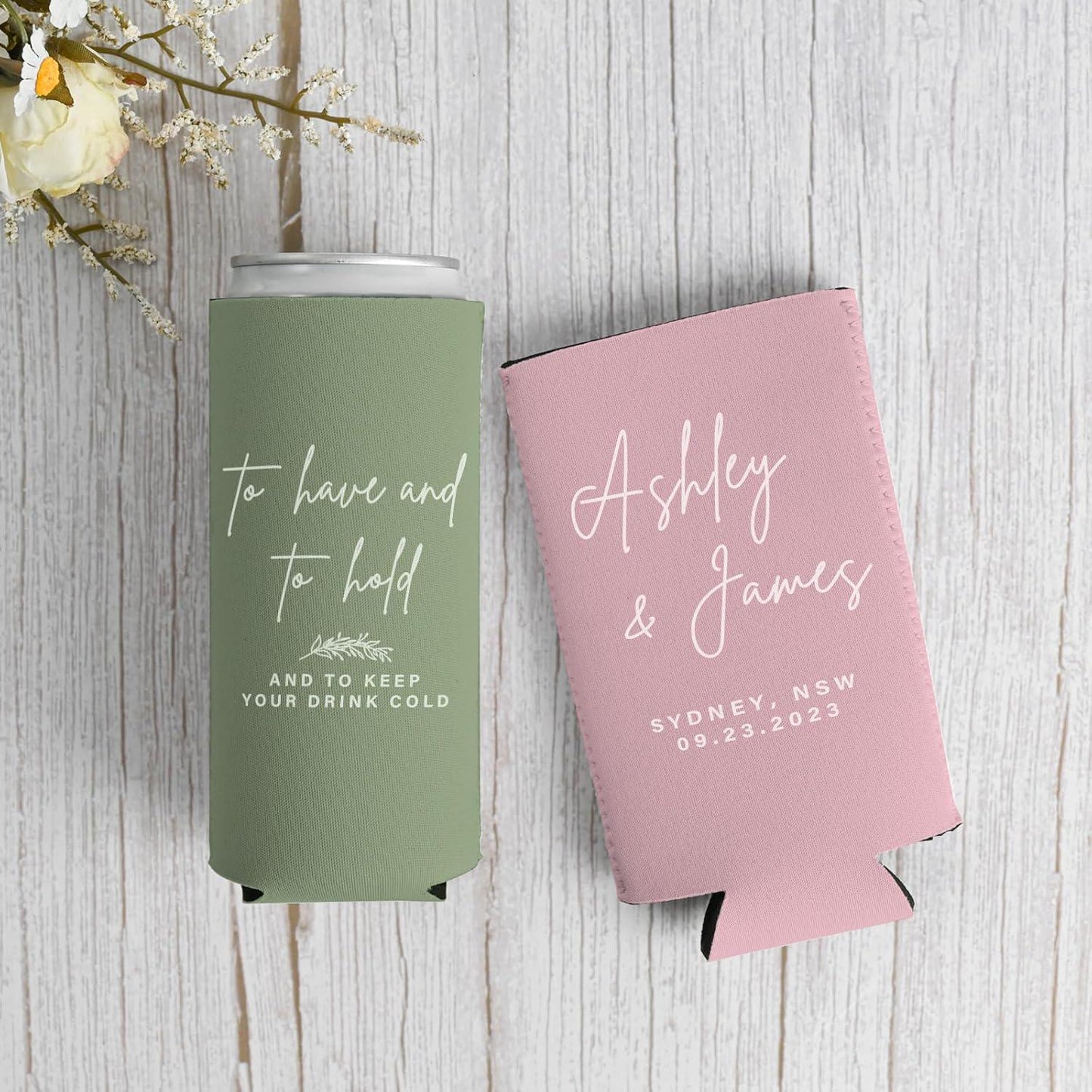 Personalized Can Cooler: Custom Party Favors