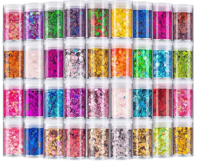 Custom Glitter Badge Buddy: Acrylic Resin ID Holder